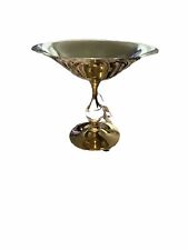 Valerio Albarello 24k Gold Plated Pedestal Candy Dish with Swarovski Crystal for sale  Shipping to South Africa