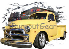 Camiseta camioneta Chevy Amarilla 1954 c Hot Rod garaje 54,55 camisetas muscle car, usado segunda mano  Embacar hacia Argentina