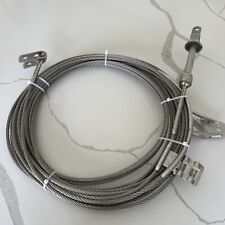Stainless Steel Wire Rope Cable 8mm With Fittings Approx 20m for sale  Shipping to South Africa