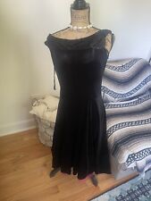 Fashion Bug Velvet Dress Vintage Black Womens 5/6, used for sale  Shipping to South Africa