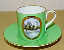 NORITAKE   CUP & SAUCER  PERGODA ORIENTAL SCENE GREEN TEA SET DINNER SERVICE for sale  Shipping to South Africa