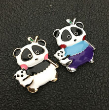 Usado, Broche moda branco/azul esmalte urso panda comprar usado  Enviando para Brazil