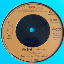 Elvis Presley   -   Way Down   -  UK RCA  -  1977   -  70's Pop  45  -  EXC comprar usado  Enviando para Brazil
