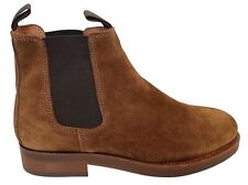 BELSTAFF Men's Longton Cognac Brown Suede Chelsea Boots EU43 UK9 NEW RRP325 for sale  Shipping to South Africa