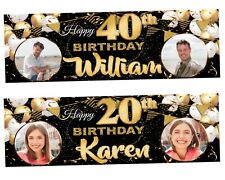 Personalised birthday banner for sale  Shipping to Ireland
