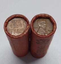 2 rollos de centavos de trigo (100 monedas) 1909-1958 sin buscar segunda mano  Embacar hacia Argentina