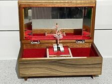VINTAGE 1950's HIGH SHINE FORMICA JEWELLERY BOX WITH MUSICAL BALLERINA for sale  SALISBURY