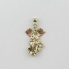 14k 2-Tone Rose & Yellow Gold, Diamond Angel Pendant comprar usado  Enviando para Brazil