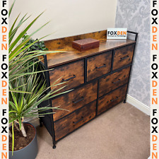 Used, Industrial Large Bedroom Chest Drawers Vintage Dresser Sideboard Metal Storage for sale  Shipping to South Africa