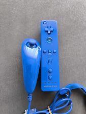 Usado, Für Nintendo Wii / Wii U 2 in 1 Remote Motion Plus Controller & Nunchuk Blau comprar usado  Enviando para Brazil