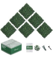 Usado, Painéis de parede de grama de buxo 20" x 20" pano de fundo verde - 6 peças comprar usado  Enviando para Brazil