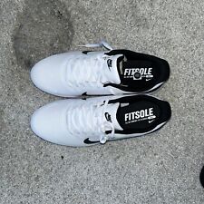 Nike Infinity G Mens Leather Golf Shoes Spikes White Black CT0531-101 Size 10.5, used for sale  Shipping to South Africa