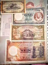 Lote de 4 billetes extranjeros antiguos moneda mundial de Egipto segunda mano  Embacar hacia Argentina
