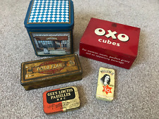 Vintage tins various for sale  HEREFORD