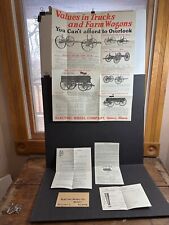Usado, Roda de Elétrico Vintage Bryson Fazenda Caminhão Wagon Brochura/pôster, cerca de 1920? comprar usado  Enviando para Brazil
