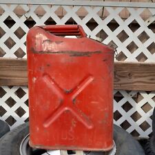 Used, Vintage Blitz 5-Gallon Metal Gas Can - USMC 20–5-79 Jerry Can - Screw On Cap for sale  Shipping to South Africa