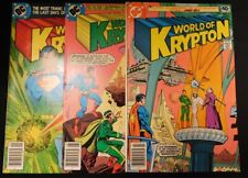 JUEGO COMPLETO DE CÓMICS WORLD OF KRYPTON 1-3 DC JOR-EL SUPERMAN BYRNE 1979 BIEN + segunda mano  Embacar hacia Argentina