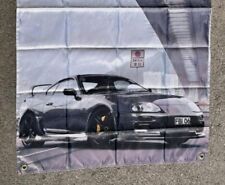 TOYOTA SUPRA MK4 Flag/Banner/Merchandise/Werbung/Wandbild/Racing/Tuning/JDM , usado comprar usado  Enviando para Brazil