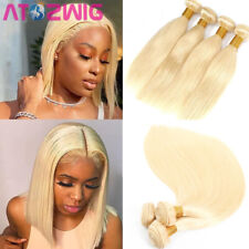 Short 613 Blonde Brazilian Hair Bundle Straight Weave Remy Human Hair Weft 10"x4 for sale  Shipping to South Africa