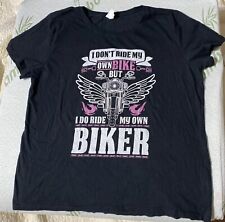 Camiseta Motorcycle I Do Ride My Own Biker Girlfriend Wife segunda mano  Embacar hacia Argentina