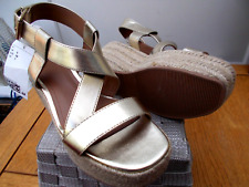 Bnwt gold wedge for sale  COVENTRY