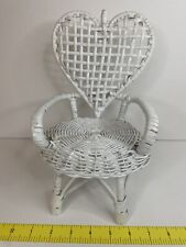 white chair wicker wood for sale  Pensacola