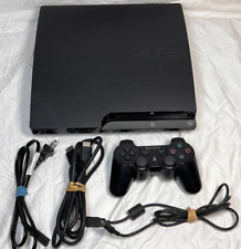 Console Sony PlayStation 3 Slim CECH-2101B 250GB com controle e cabos OEM comprar usado  Enviando para Brazil