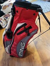 Bolso de golf Ping Moxie Junior rojo con capó lluvia 23" de alto segunda mano  Embacar hacia Argentina