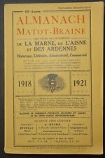 Matot braine almanach d'occasion  Fagnières