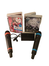 Singstar Bezprzewodowe mikrofony i odbiornik klucza sprzętowego USB do PS2 / PS3 / PS4 z 2 grami na sprzedaż  Wysyłka do Poland
