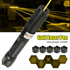 Usado, Caneta ponteiro laser amarela 591nm SOS Wicked Lasers tocha 330 milhas com tampas de 5 estrelas comprar usado  Enviando para Brazil