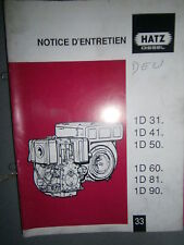 Hatz moteur diesel d'occasion  Bonneval