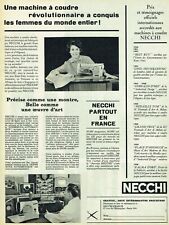 Occasion, publicité Advertising 0921 1960  machine à coudre Necchi  révolutionnaire d'occasion  Raimbeaucourt