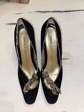 Used, Bellini Black and Leopard Print Pointed Toe High Heels Women’s SIZE 7.5 for sale  Shipping to South Africa