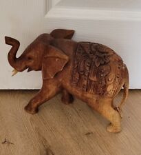 Wooden elephant statue for sale  Shipping to Ireland
