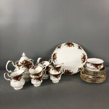 Royal Albert Old Country Roses Tea Set x22 Teapot Milk Jug Sugar Bowl Plates -CP for sale  Shipping to South Africa