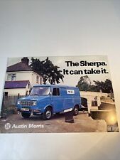 Austin Morris Sherpa Van Sales Brochure 1975 Crew Minibus Pick Up Front End Cab for sale  NEWCASTLE UPON TYNE