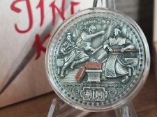JING KE FAMOUS ASSASSINATIONS 2 Oz Antique High-Relief $5 Niue Silver Coin, używany na sprzedaż  PL