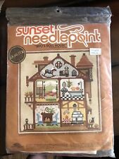 Vintage sunset needlepoint for sale  Naperville