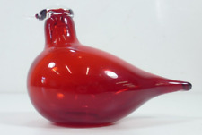 Oiva Toikka Tern Tirri Ruby Red Cranberry Bird Finland Nuutajärvi  #K2 for sale  Shipping to South Africa