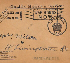 Ww1 official cover for sale  BATH