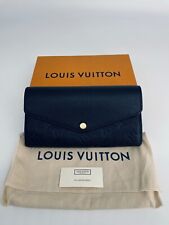 Billetera larga original negra de Louis Vuitton con huellas de Sarah segunda mano  Embacar hacia Argentina