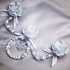 Silver rose clip for sale  Shipping to Ireland