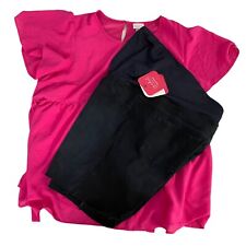 Lote de trabalho Isabel maternidade top feminino XXL rosa jeans stretch shorts comprar usado  Enviando para Brazil