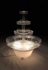 Fuente de agua de plástico iluminado para bodas, jardín, hogar, oficina o pastel segunda mano  Embacar hacia Argentina