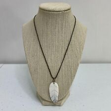 Feather leaf necklace for sale  Des Moines