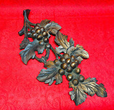 "Aplique floral de colección de madera tallada uvas victorianas onlay colgador de pared arte-17"" X 8" segunda mano  Embacar hacia Argentina