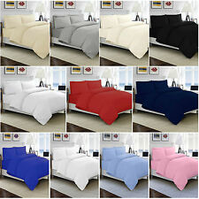 100% EGYPTIAN COTTON DUVET QUILT COVER SET SINGLE DOUBLE KING SIZE BED SHEETS for sale  ROCHDALE
