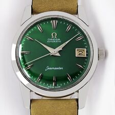 1958 Omega Seamaster relógio vintage masculino data automática Sunburst aço verde comprar usado  Enviando para Brazil