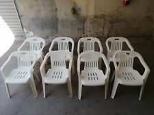Set sedie plastica usato  Italia